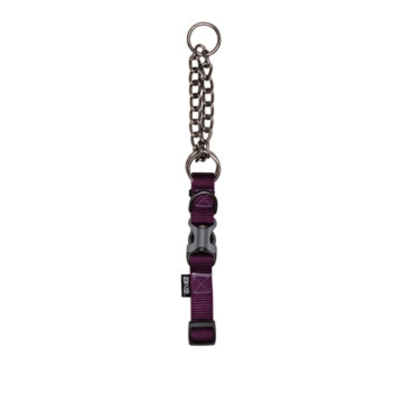 Zeus Martingale Dog Collar - Royal Purple - XLarge - 2.5 cm x 55 cm-70 cm (1in x 22in-27in)