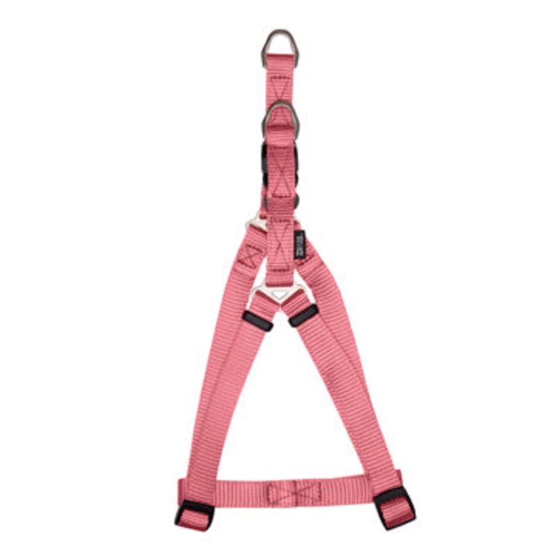 Zeus Nylon Step-In Dog Harness - Salmon - Small - 1 cm x 33 cm-45 cm (3-8in x 13in-18in)