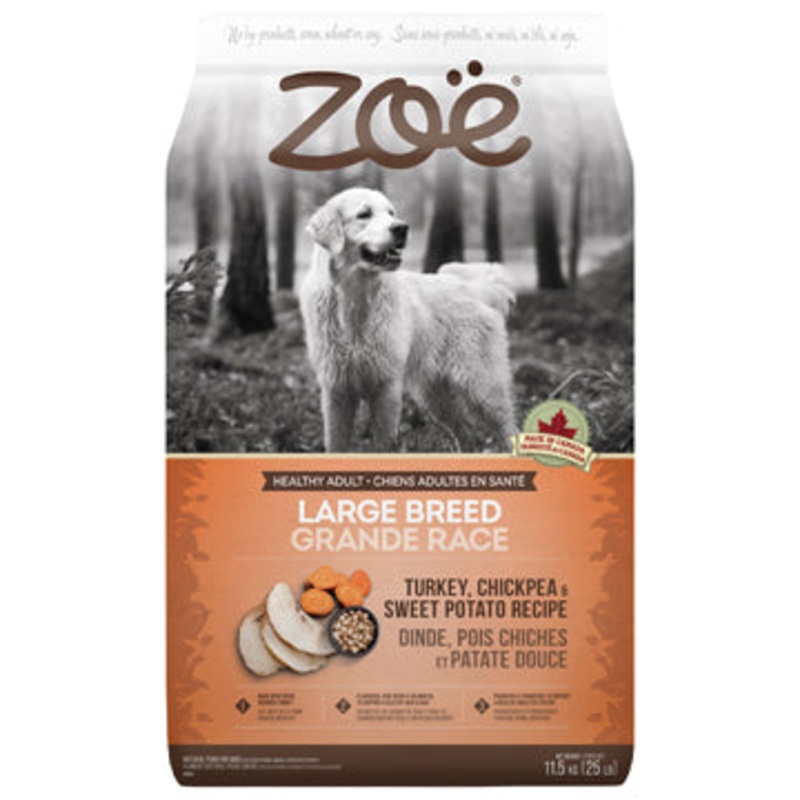 Zo Large Breed Dog Food - Turkey, Chickpea and Sweet Potato Recipe - 11.5 kg