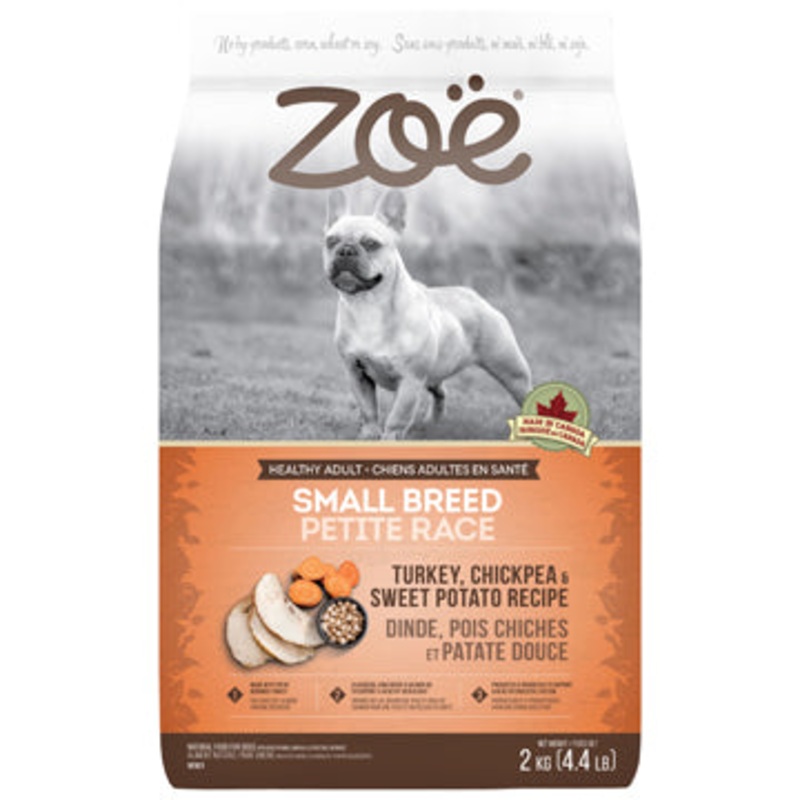 Zo Small Breed Dog Food - Turkey, Chickpea and Sweet Potato Recipe - 2 kg