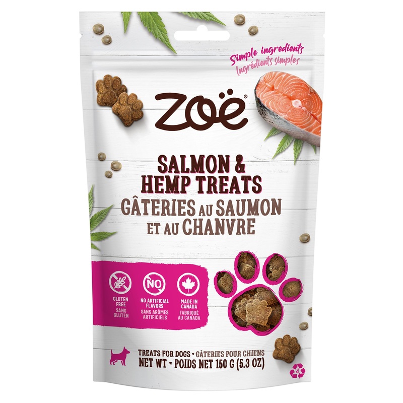 Zoe Hemp Treats - Salmon - 150g (5.3 oz)