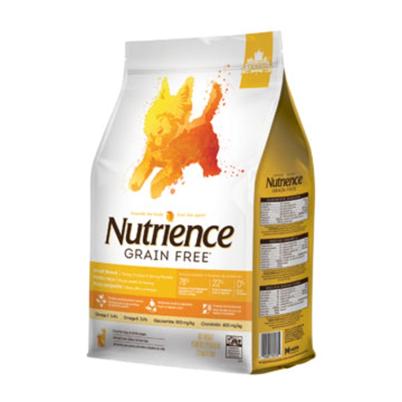 Nutrience Grain Free for Small Breed  Turkey, Chicken & Herring - 2.5 kg (5.5 lbs)