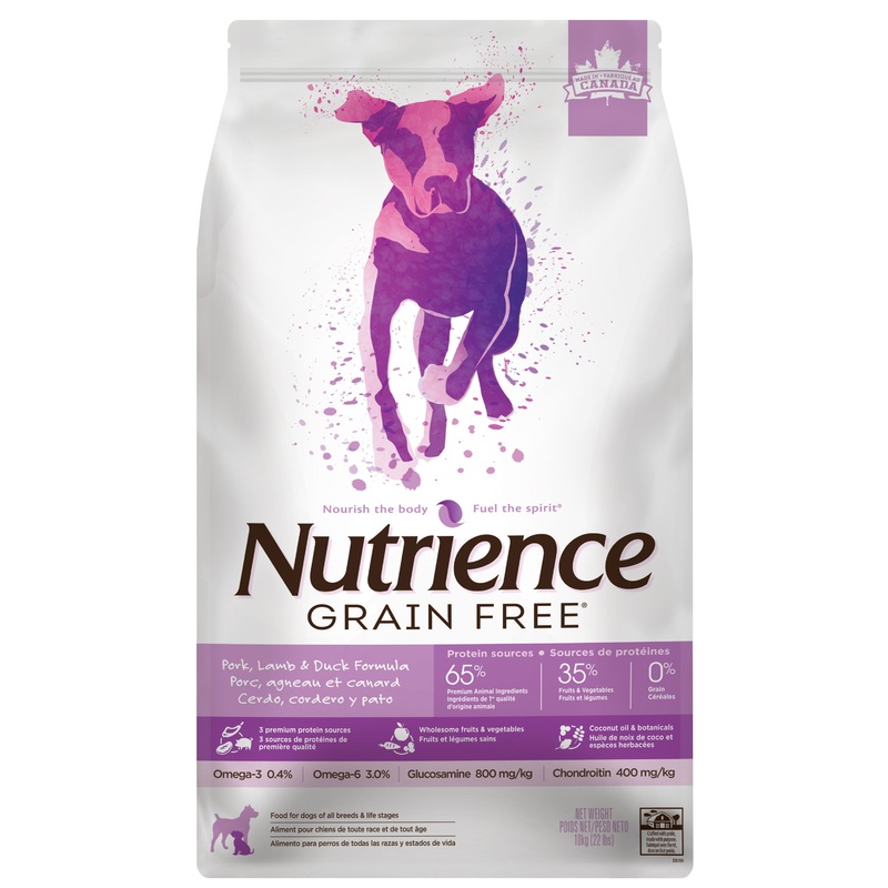 Nutrience Grain Free Pork, Lamb & Duck Formula - 10 kg (22 lbs)