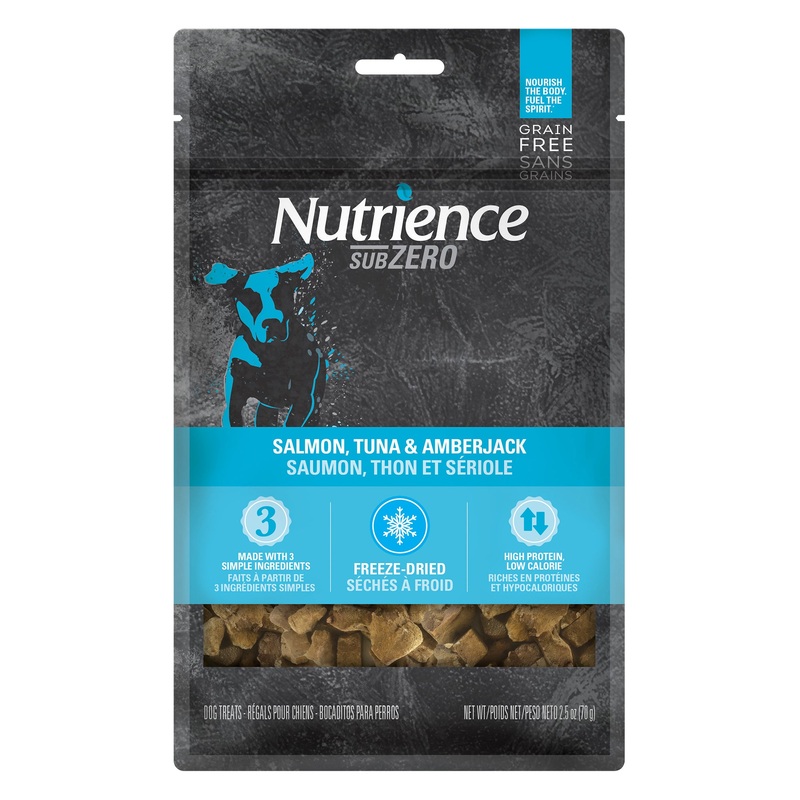 Nutrience Grain Free Subzero Freeze-Dried Canadian Pacific Treats - Salmon, Cod and Amberjack - 70 g (2.5 oz)
