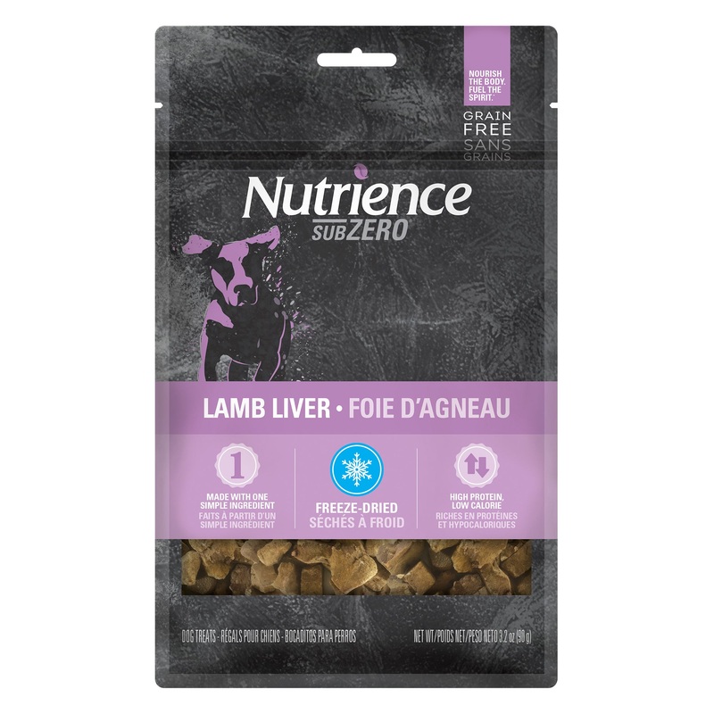Nutrience Grain Free Subzero Freeze Dried Single Protein Treats - Lamb Liver - 90 g (3 oz)