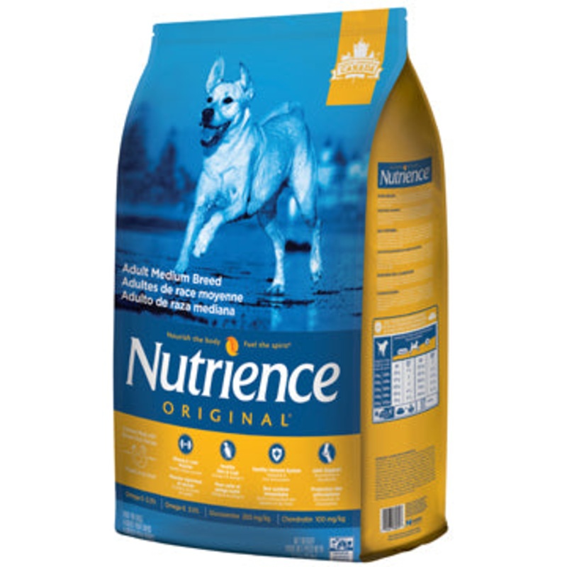 Nutrience Original Adult Medium Breed - Chicken Meal with Brown Rice Recipe - 11.5 kg (25 lbs)