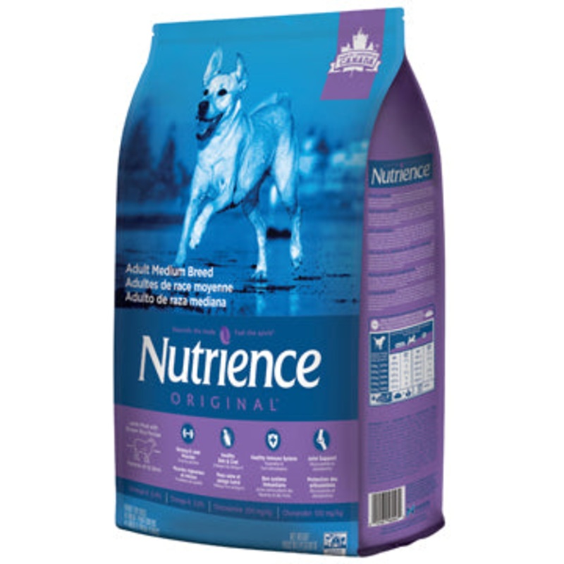 Nutrience Original Adult Medium Breed - Lamb Meal with Brown Rice Recipe - 5 kg (11 lbs)