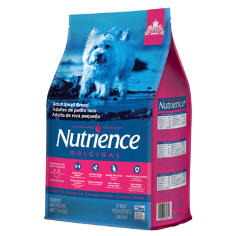 Nutrience Original Adult Small Breed - Chicken Meal with Brown Rice Recipe - 2.5 kg (5.5 lbs)