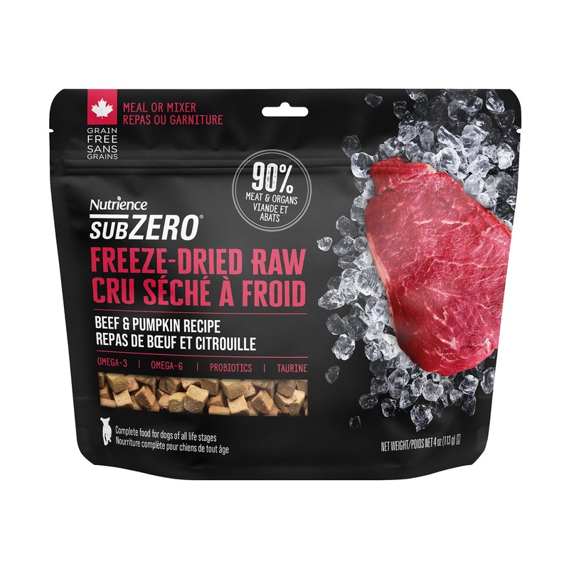 Nutrience SubZero Freeze-Dried Raw Dog Food - Beef & Pumpkin Recipe - 113 g