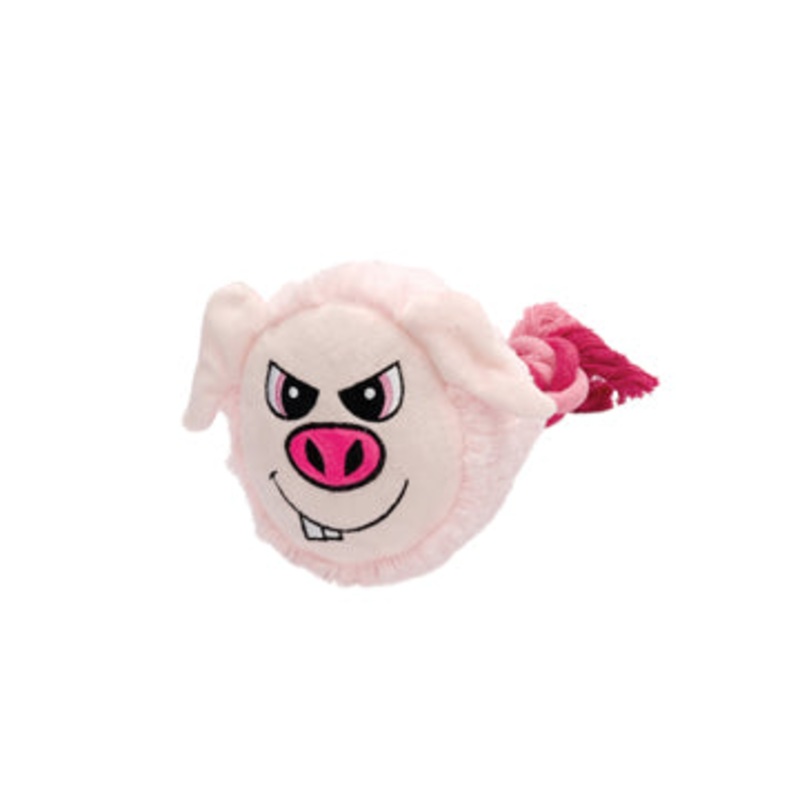 Dogit Stuffies Dog Toy  Big Head Friend - Pig - 23 cm (9 in)