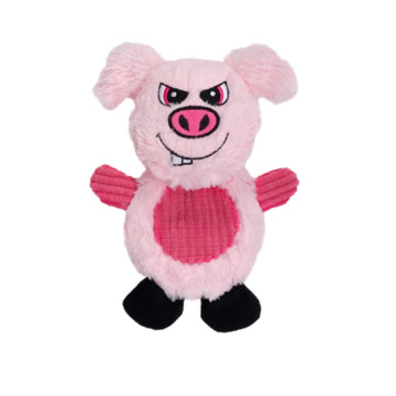 Dogit Stuffies Dog Toy  Flat Friend - Pig - 19 cm (7.5 in)