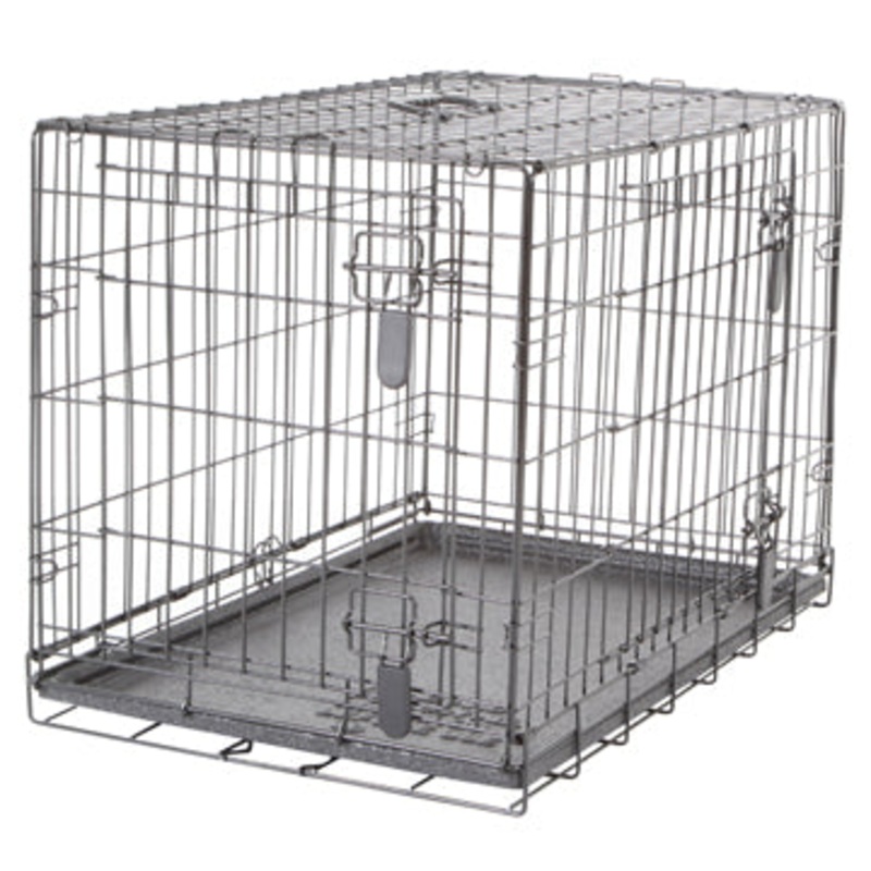Dogit Two Door Wire Home Crates with divider - Medium - 77 x 48 x 54.5 cm (30 x 19 x 21.5 in)
