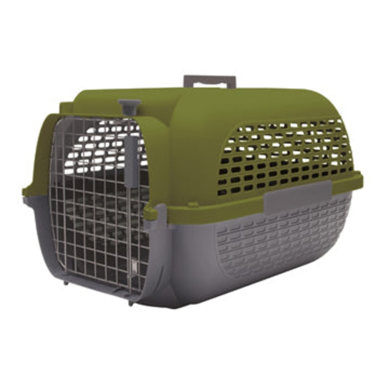 Dogit Voyageur Dog Carrier - Khaki-Charcoal - XLarge - 68.4 cm L x 47.6 cm W x 43.8 cm H (26.9 in x 18.7 in x 17 in)