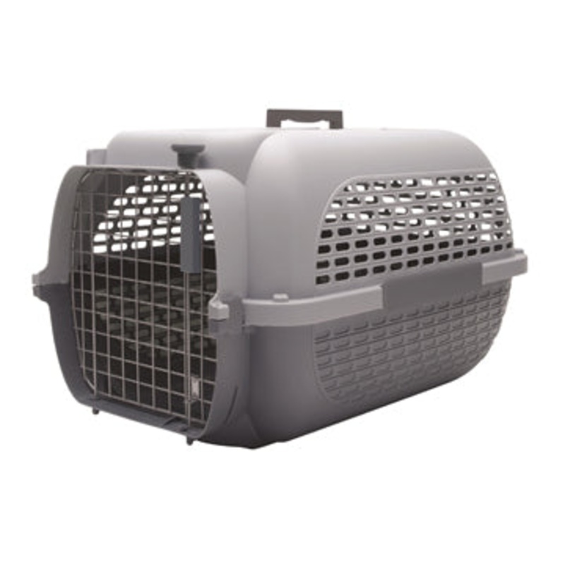 Dogit Voyageur Dog Carrier - Light Grey-Charcoal - Medium - 56.5 cm L x 37.6 cm W x 30.8 cm H (22 in x 14.8 in x 12 in)