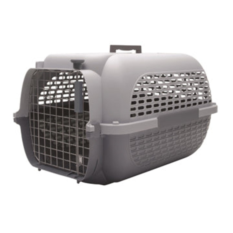 Dogit Voyageur Dog Carrier - Light Grey-Charcoal - XLarge - 68.4 cm L x 47.6 cm W x 43.8 cm H (26.9 in x 18.7 in x 17 in)