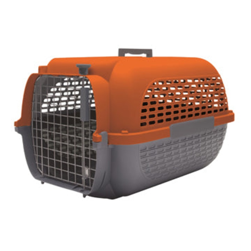 Dogit Voyageur Dog Carrier - Orange-Charcoal - Medium - 56.5 cm L x 37.6 cm W x 30.8 cm H (22 in x 14.8 in x 12 in)