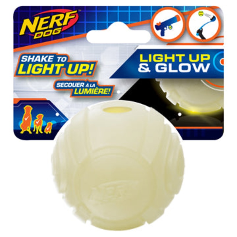 Nerf Dog Blaster LED Glow Sonic Ball - 2.5 in