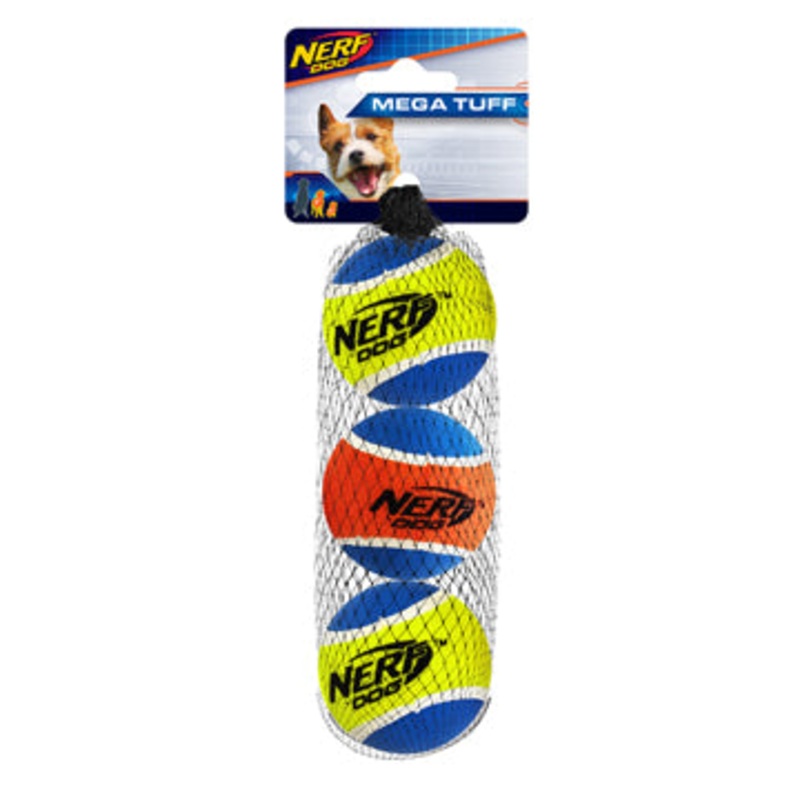 Nerf Dog Mega Strength Balls - 3-Pack - Small - 2in