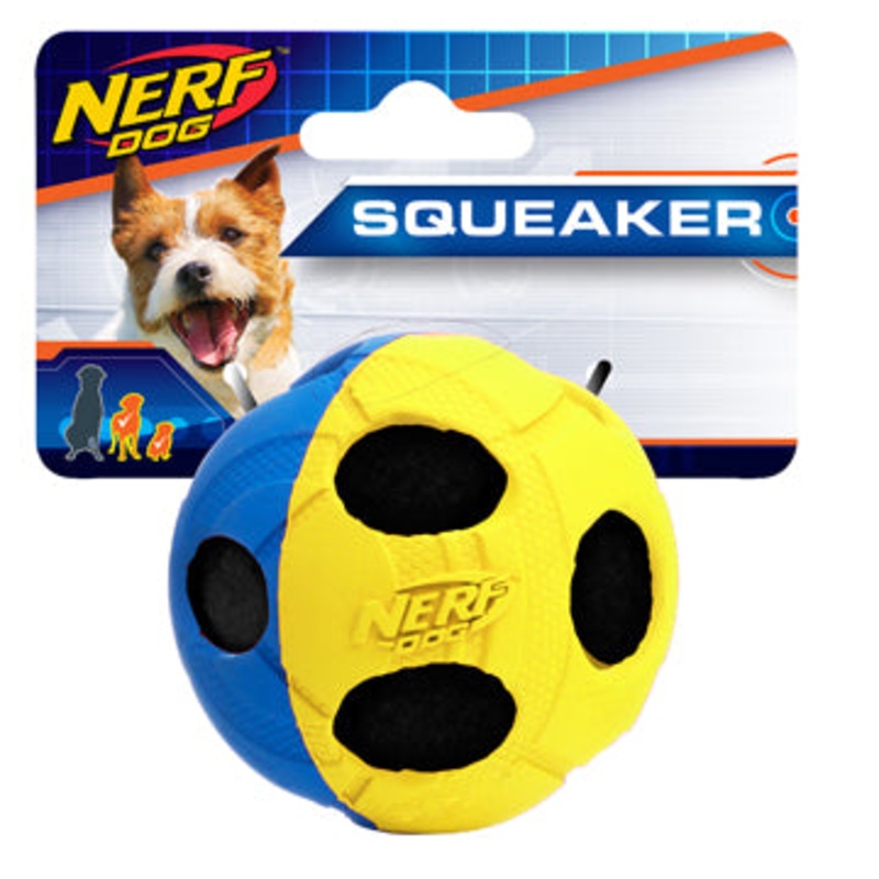 Nerf Dog Rubber Wrapped BASH Tennis Ball, X-Small, 2in