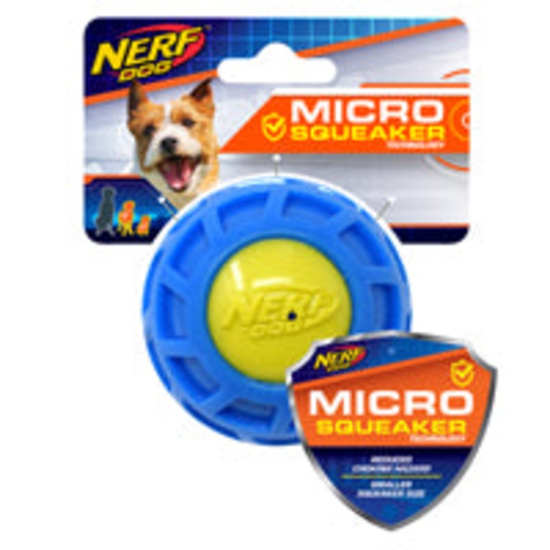 Nerf Micro Squeak Exo Ball - Medium - Blue & Green - 7.5 cm (3 in)