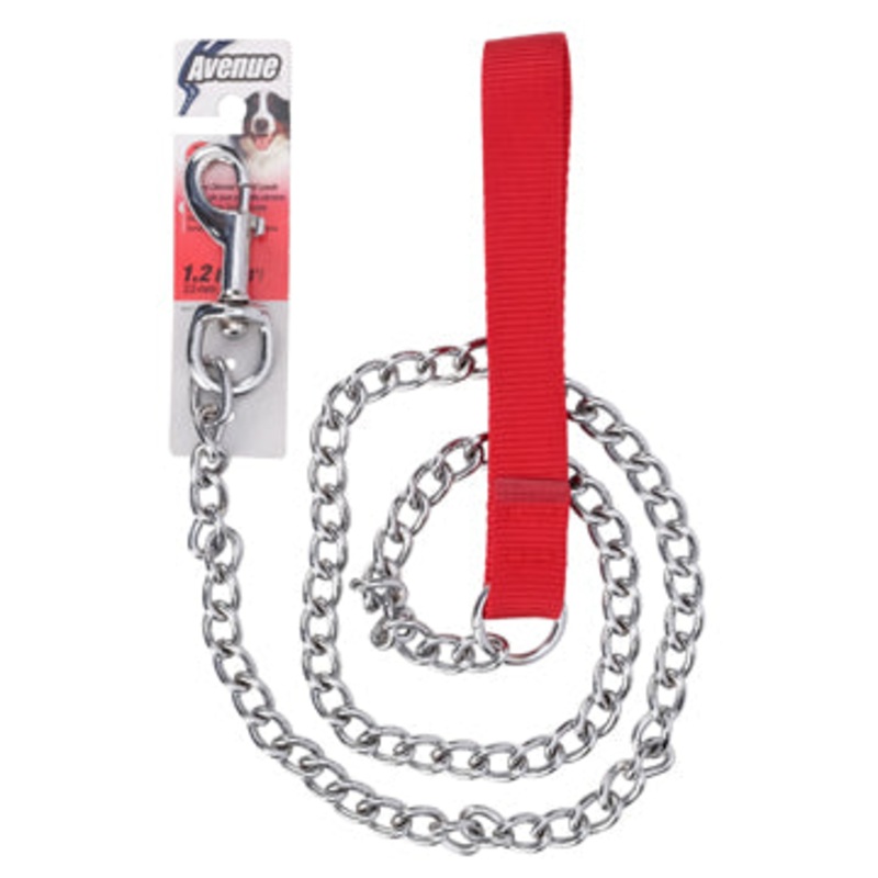 Avenue Deluxe Chrome Plated Leash - XLarge - 1.2 m (4 ft)