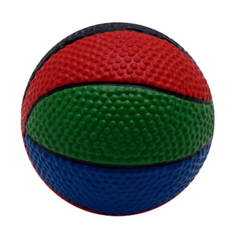 Dogit Latex Fun Toy with squeaker - Multi-Colour Ball - 9.5 cm (3.7in) dia