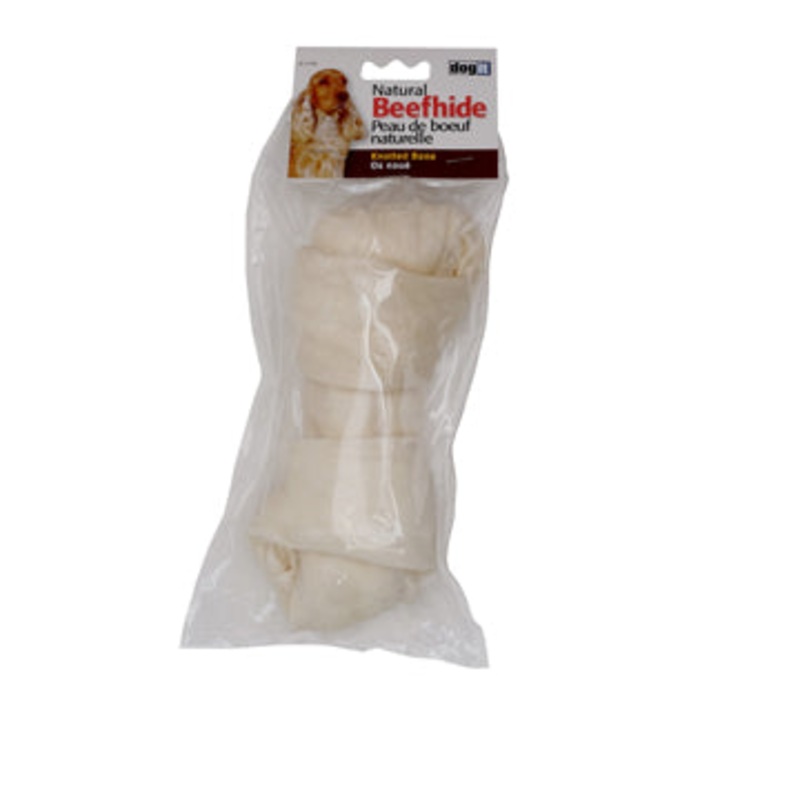 Dogit Natural Beefhide Knotted Bone - 20 cm (8in) - 1 piece