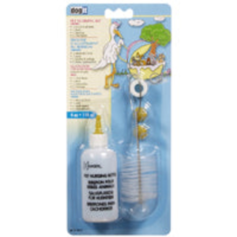 Dogit Pet Nursing Kit - 1x 118 ml (4 fl oz bottle), 1x brush, 1x spare cap, 2 extra nipples