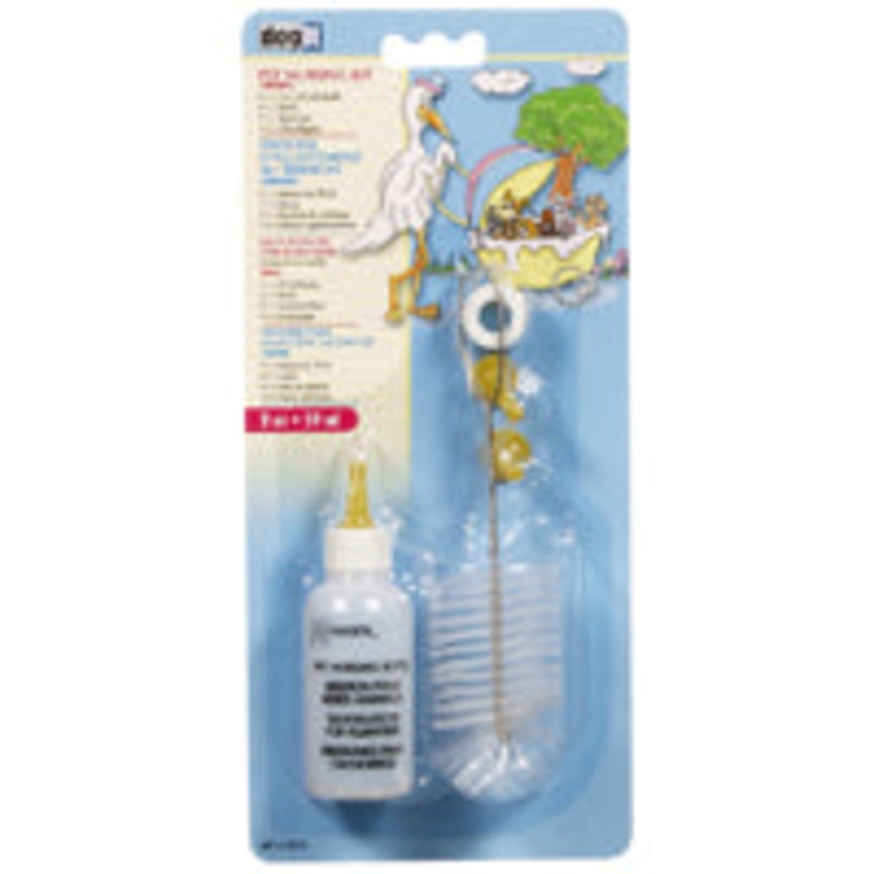 Dogit Pet Nursing Kit - 1x 59 ml (2 fl oz bottle), 1x brush, 1x spare cap, 2 extra nipples