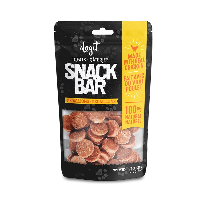 Dogit Snack Bar Treats - Chicken Medallions - 150 g (5.2 oz)