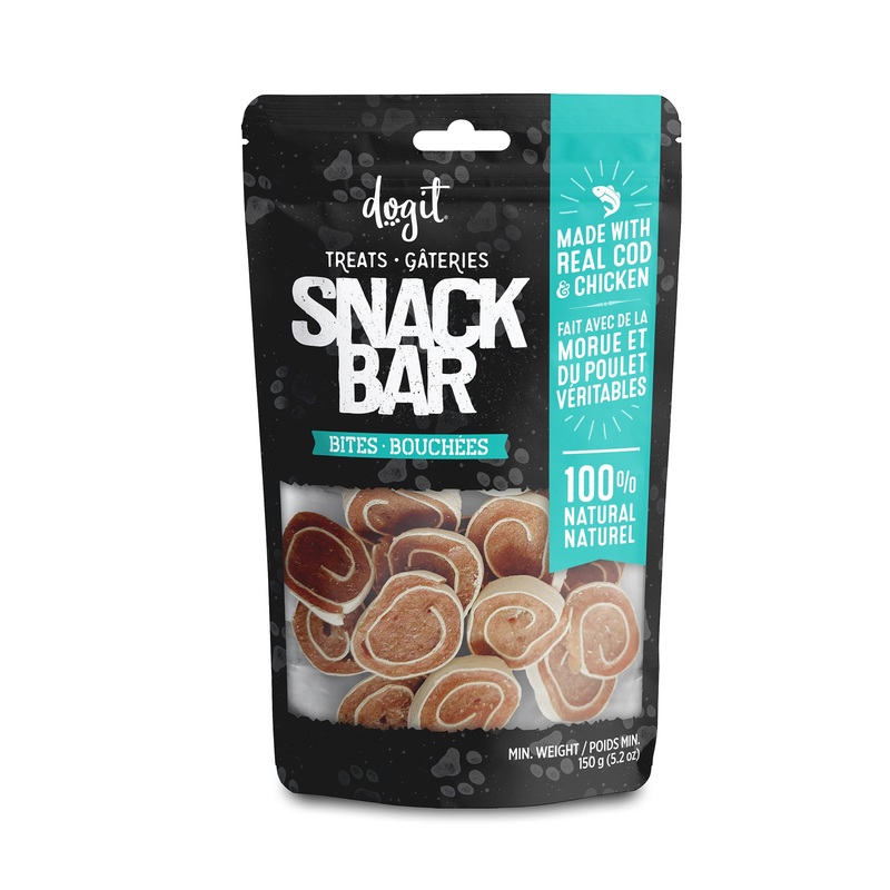 Dogit Snack Bar Treats - Cod & Chicken Bites - 150 g (5.2 oz)