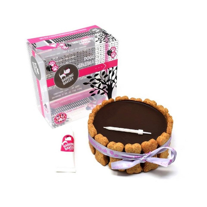 BARKING BAKERY Carob Yoghurt Topped Pawty Cake