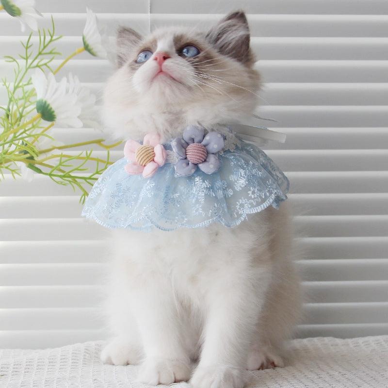 Flower Lace Pet Decrative Collar