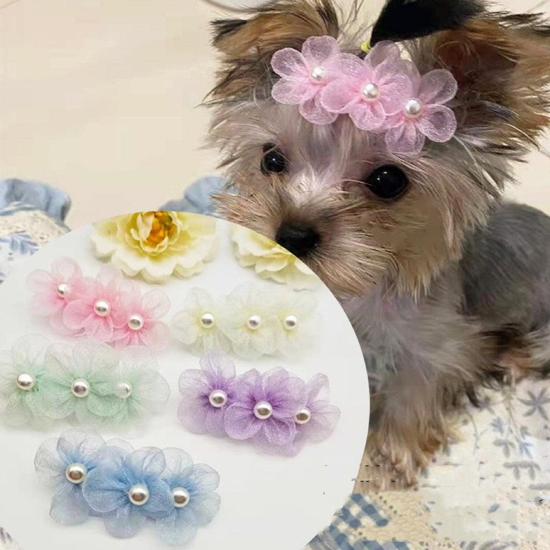 Pearl Pet Hair Decration