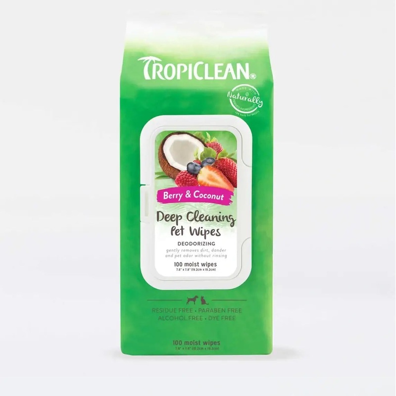 TROPICLEAN Deep Cleaning Wipes 100s