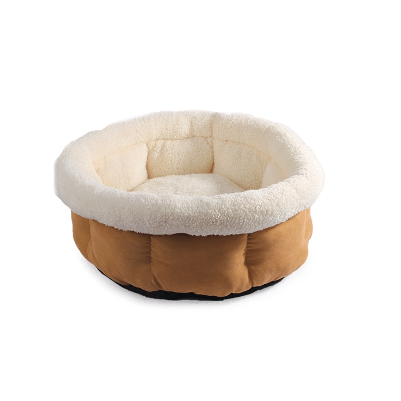 ALL FOR PAWS Lamb Cuddle Bed Tan