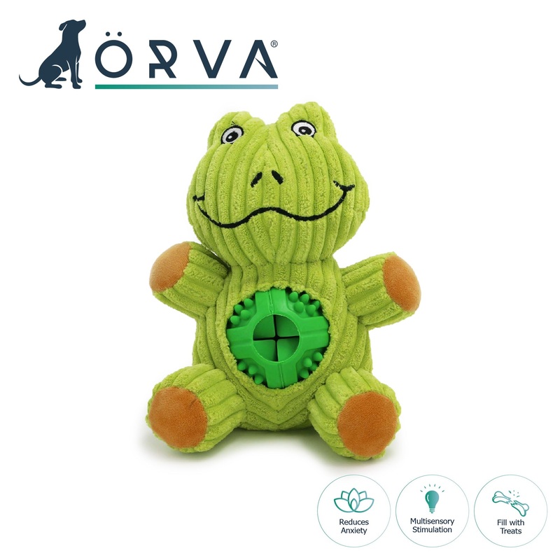 ANCOL Orva Treat Ball Belly Frog