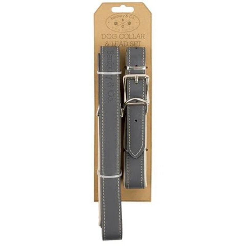 BANBURY & CO Luxury Dog Collar and Lead Set