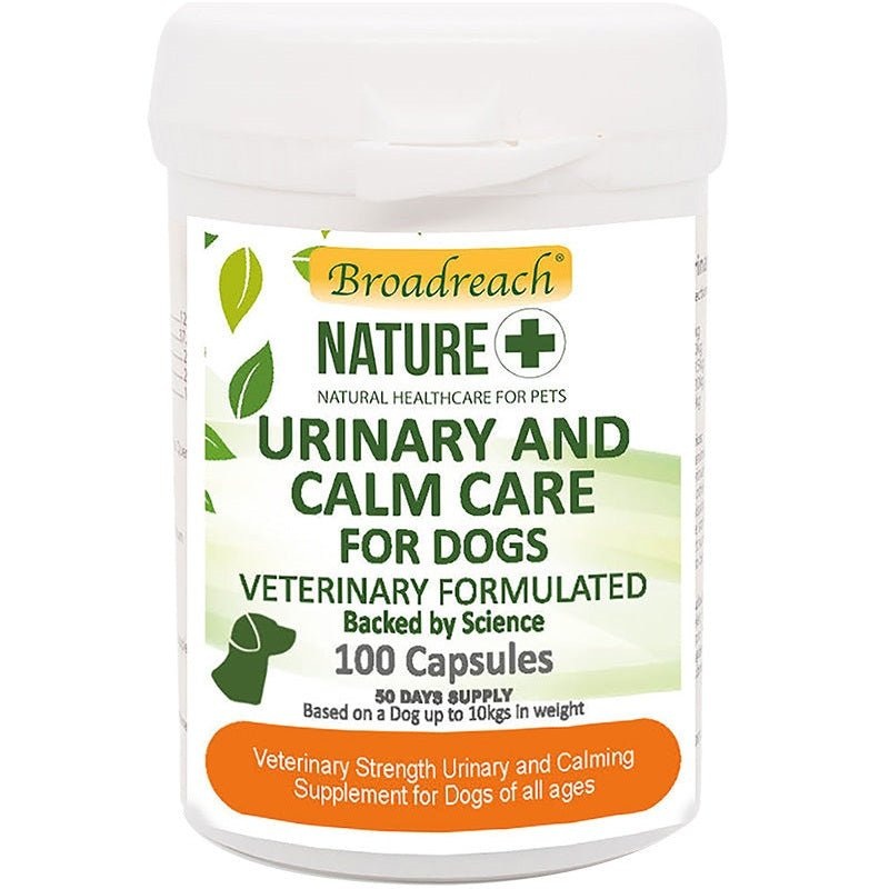 BROADREACH NATURE Urinary and Calm Care for Dogs 100 Capsules