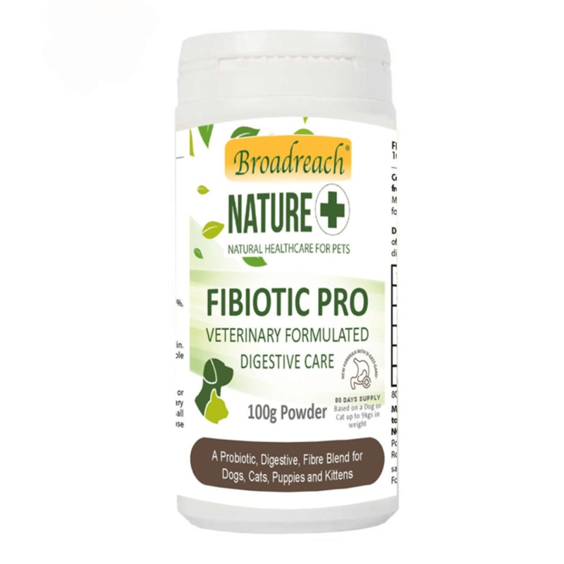BROADREACH NATURE Fibiotic Pro for Cats and Dogs 100g Powder