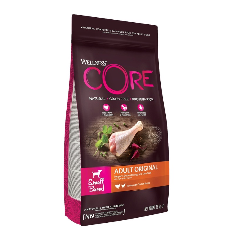 WELLNESS CORE Dog Small Breed Adult Original Turkey with Chicken 1.5kg
