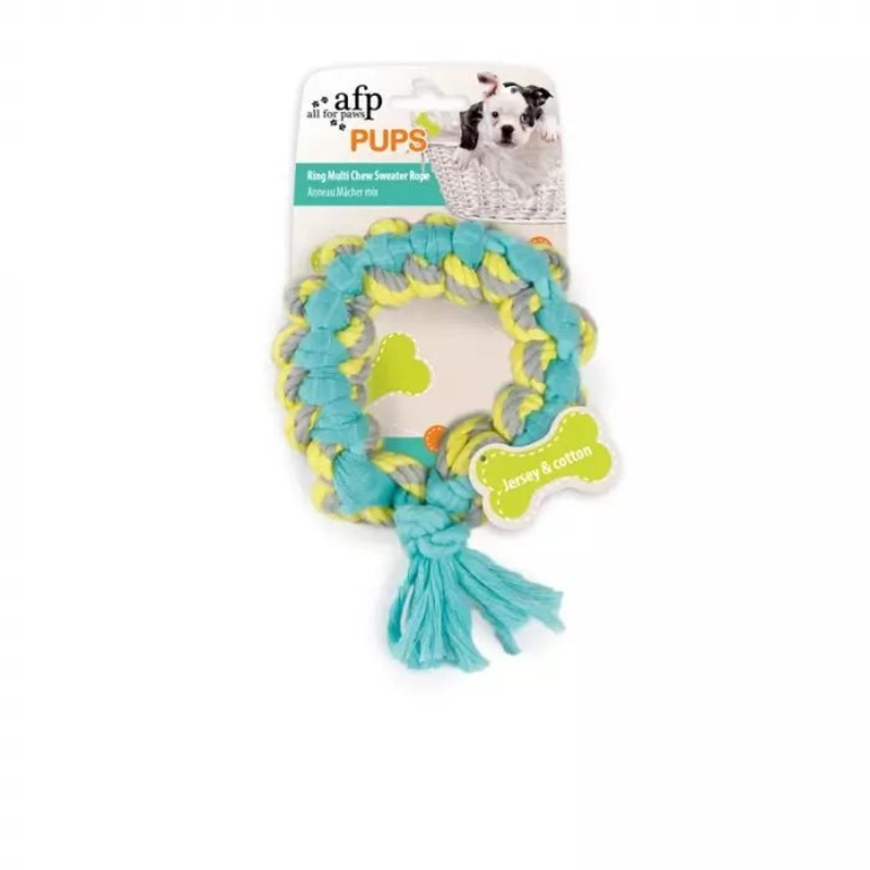 ALL FOR PAWS Ring Multi Chew Sweater Rope