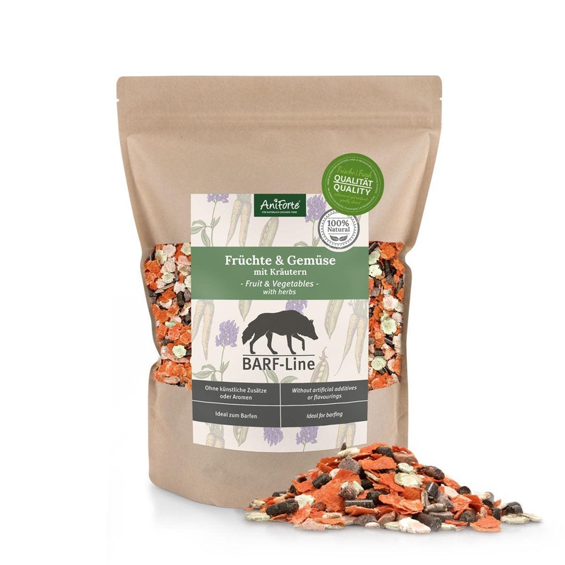 BARF Line Fruit & Vegetables with Herbs - Natural Raw Food Supplement 1kg