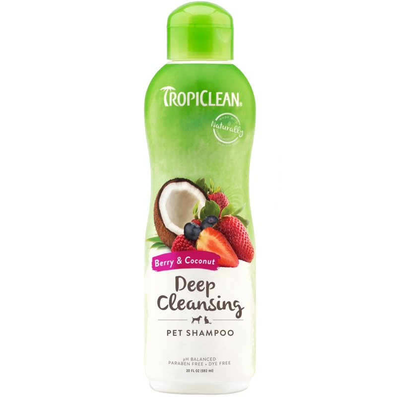 TROPICLEAN Deep Cleansing Pet Shampoo Berry and Coconut 355ml
