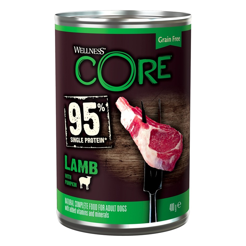 WELLNESS CORE Dog 95% Single Protein Lamb with Pumpkin 400g