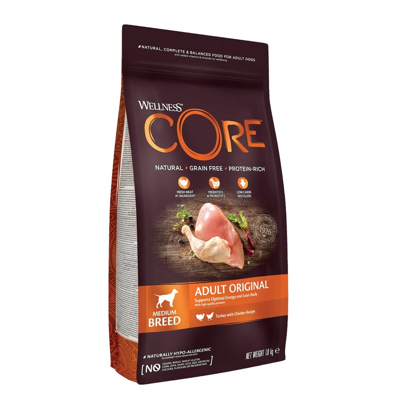 WELLNESS CORE Dog Adult Medium Breed Original Turkey with Chicken