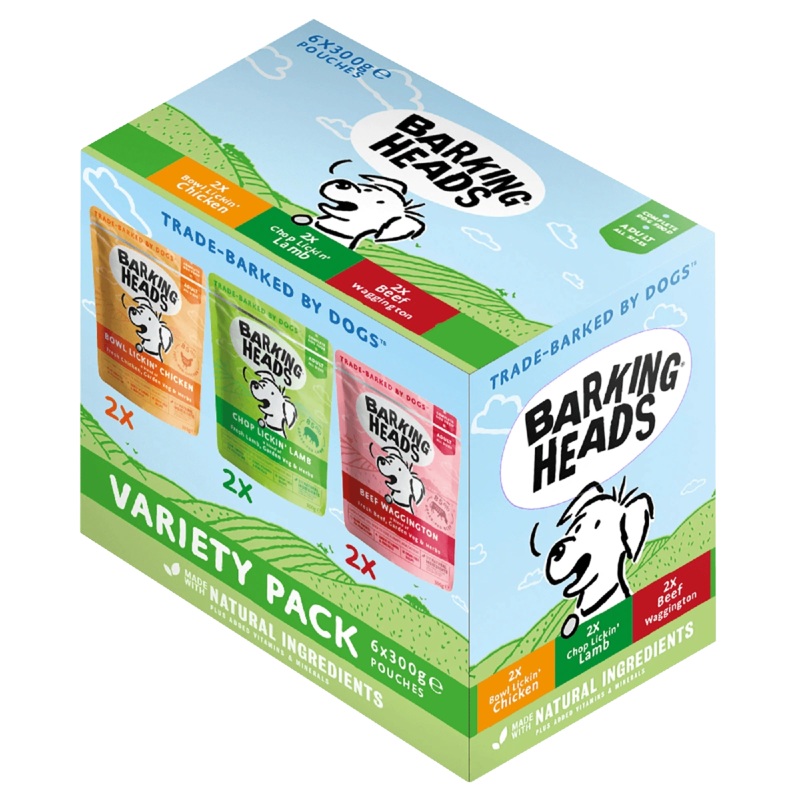 BARKING HEADS Dog Wet Food Variety Pack