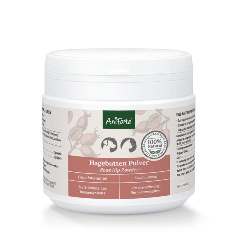 ANIFORTE Rose Hip Powder for Dogs and Cats - 250g