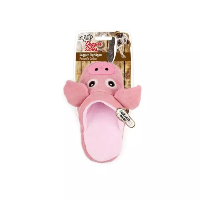 ALL FOR PAWS Doggy's Slipper Toy Pig