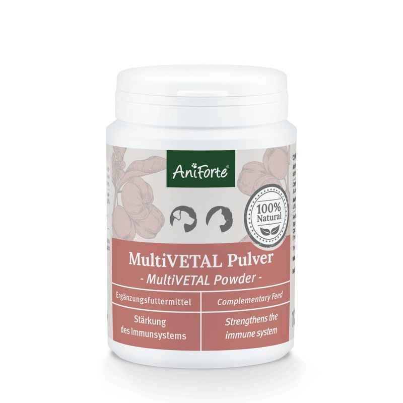 ANIFORTE MultiVETAL Powder 100g - Natural Vitamin and Mineral Supplement for Dogs & Cats